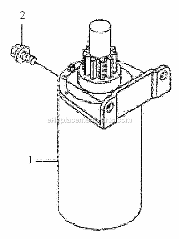 Starter Diagram and Parts List for 3648 53AB5D4M100 Cub Cadet Lawn Mower